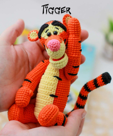 Bouncy Tiger Amigurumi Crochet Pattern – Instant PDF Download
