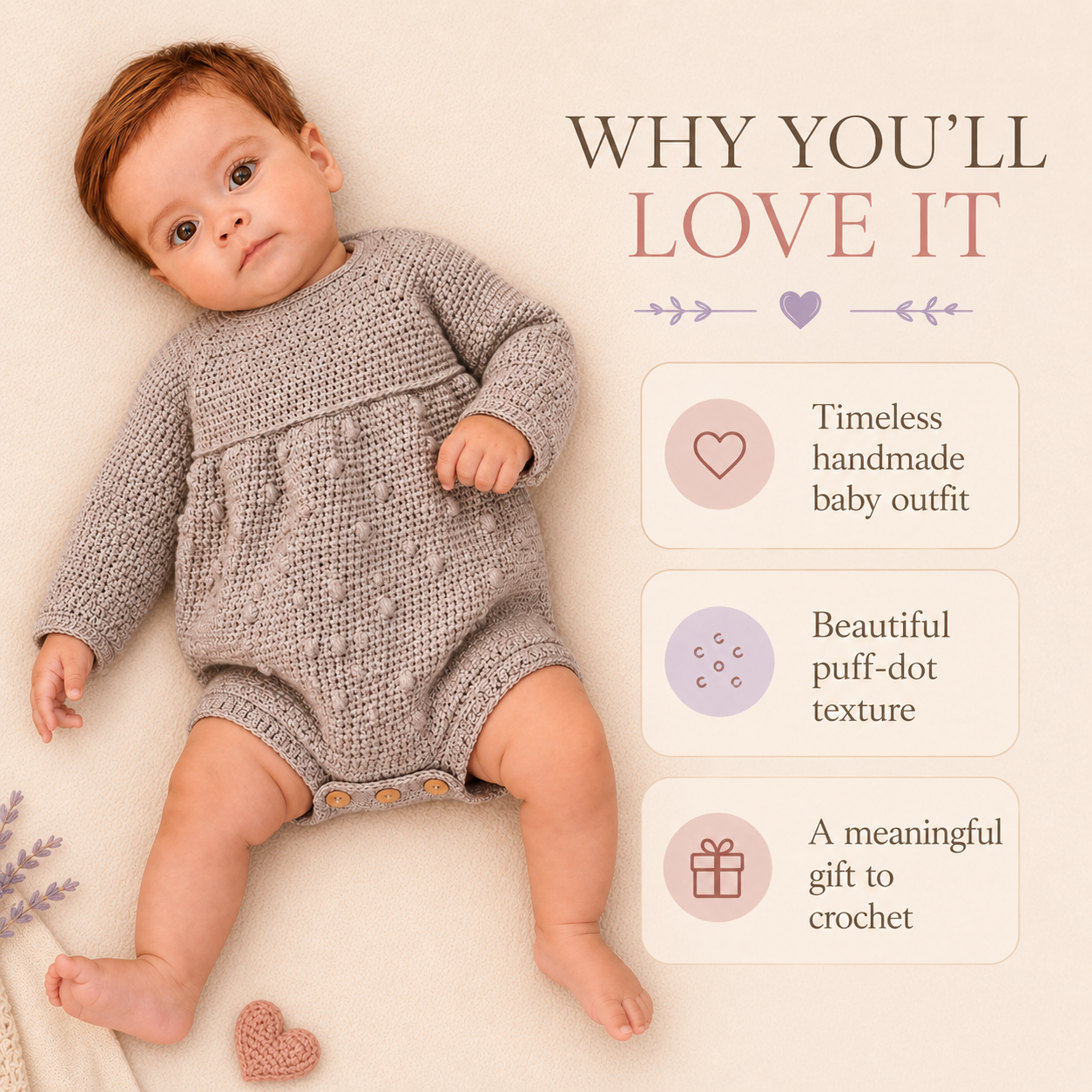 Baby Romper Crochet Pattern — Instant PDF Download