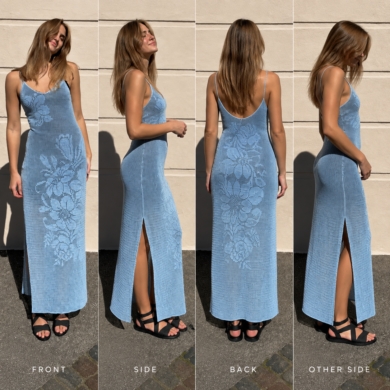Flower Maxi Dress Crochet Pattern | PDF Download