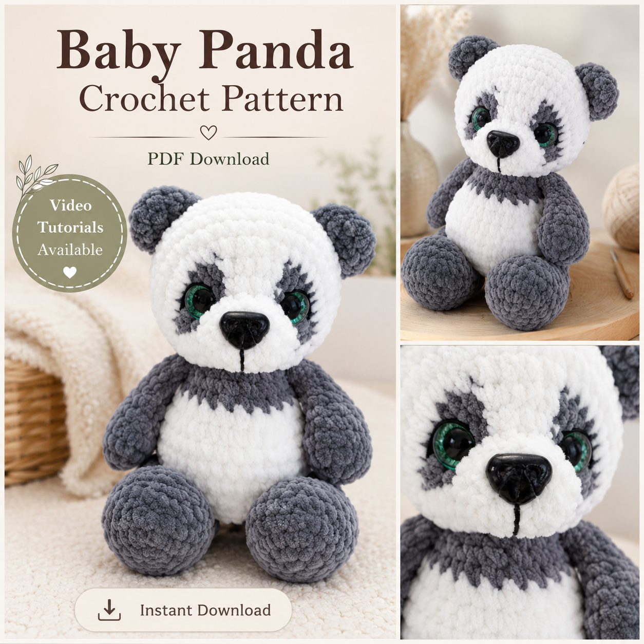 Baby Panda Crochet Pattern
