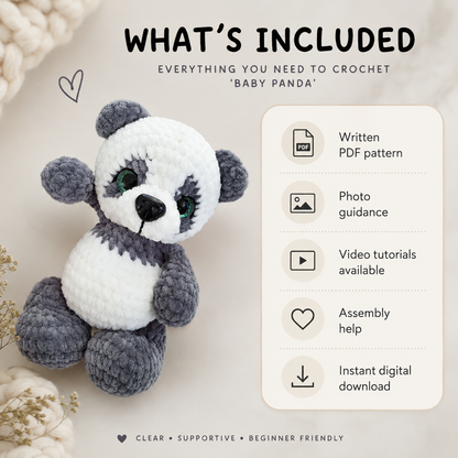 Baby Panda Crochet Pattern