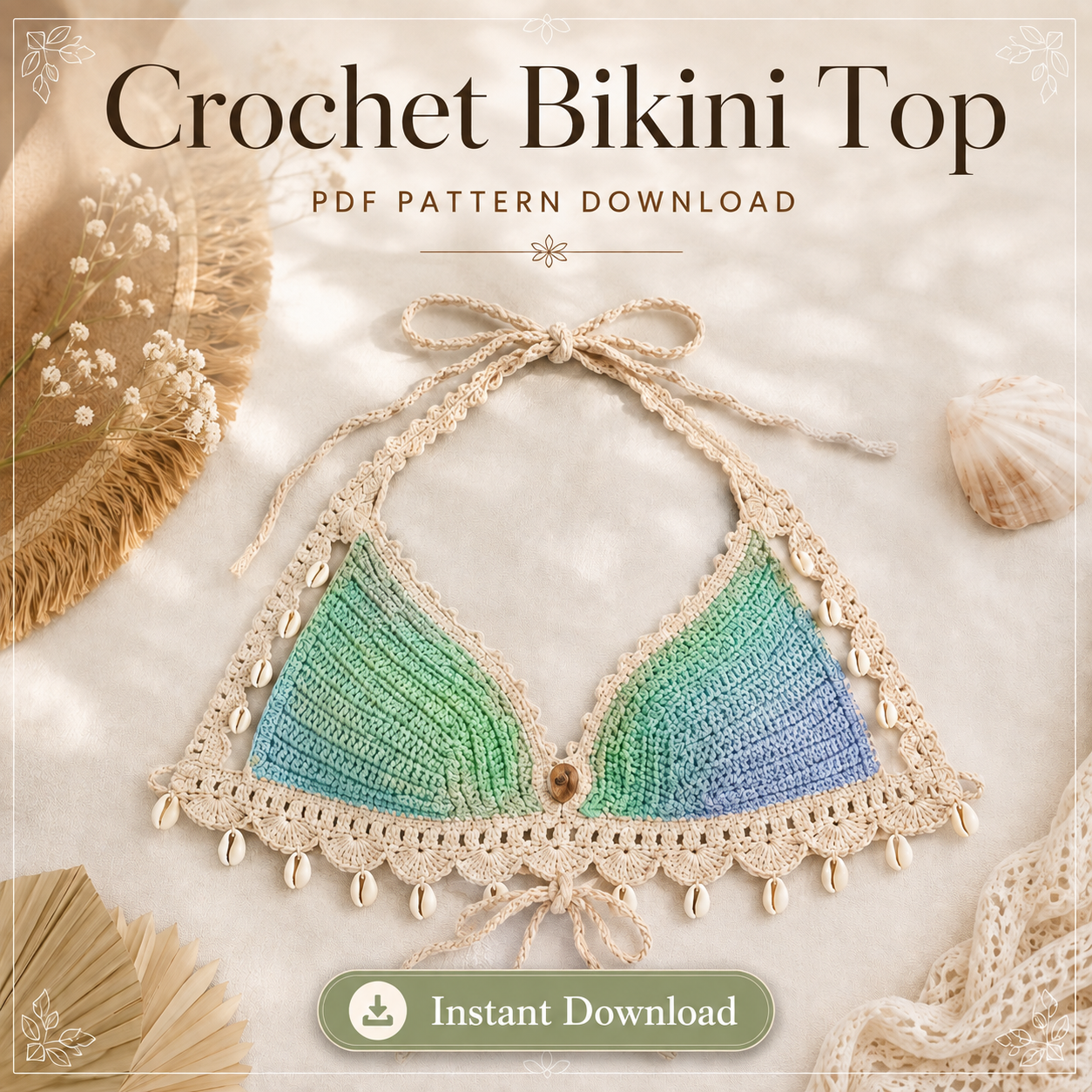 Bralette Crochet Pattern | PDF Download