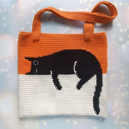 Black Cat Bag Crochet Pattern