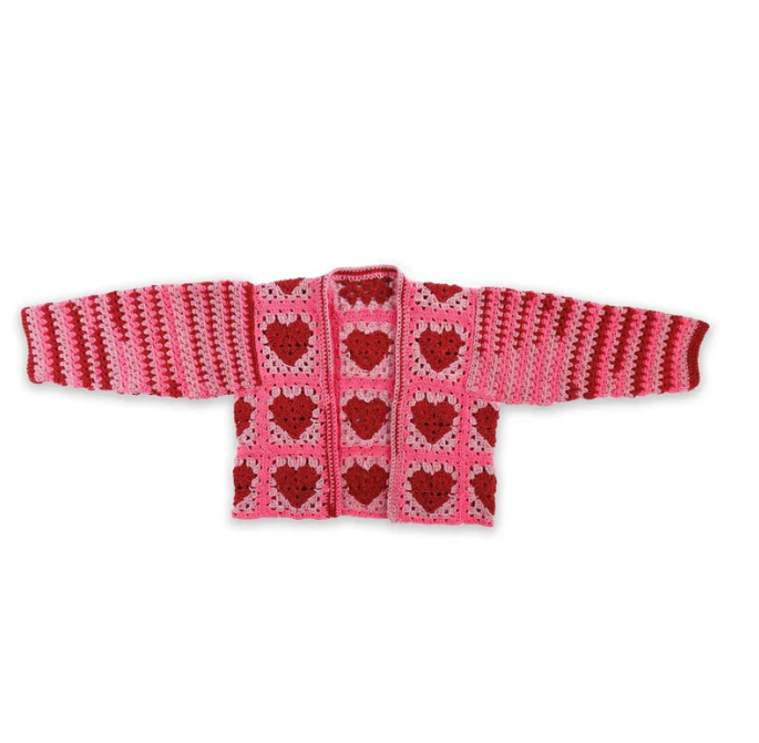 Red Heart Crochet Party Hearty Cardi Crochet Pattern