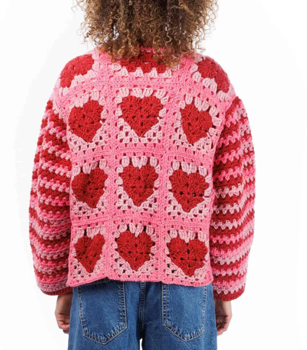 Red Heart Crochet Party Hearty Cardi Crochet Pattern